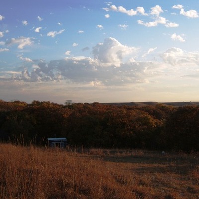 Looking south, toward the Retreat Cabin